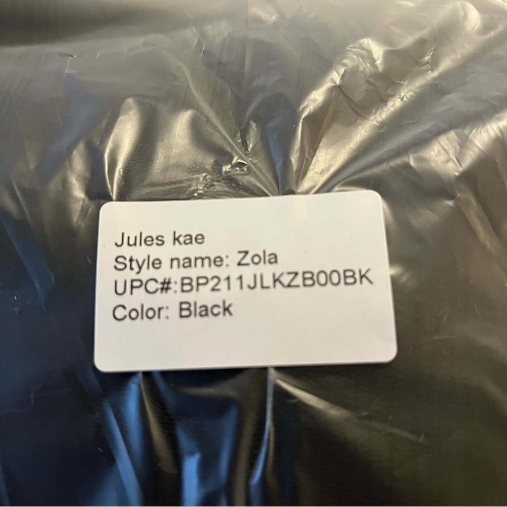 Jules Kae Zola Moon Hobo Shoulder Bag. NWT. Black Vegan Leather. Large #376 - Picture 9 of 13